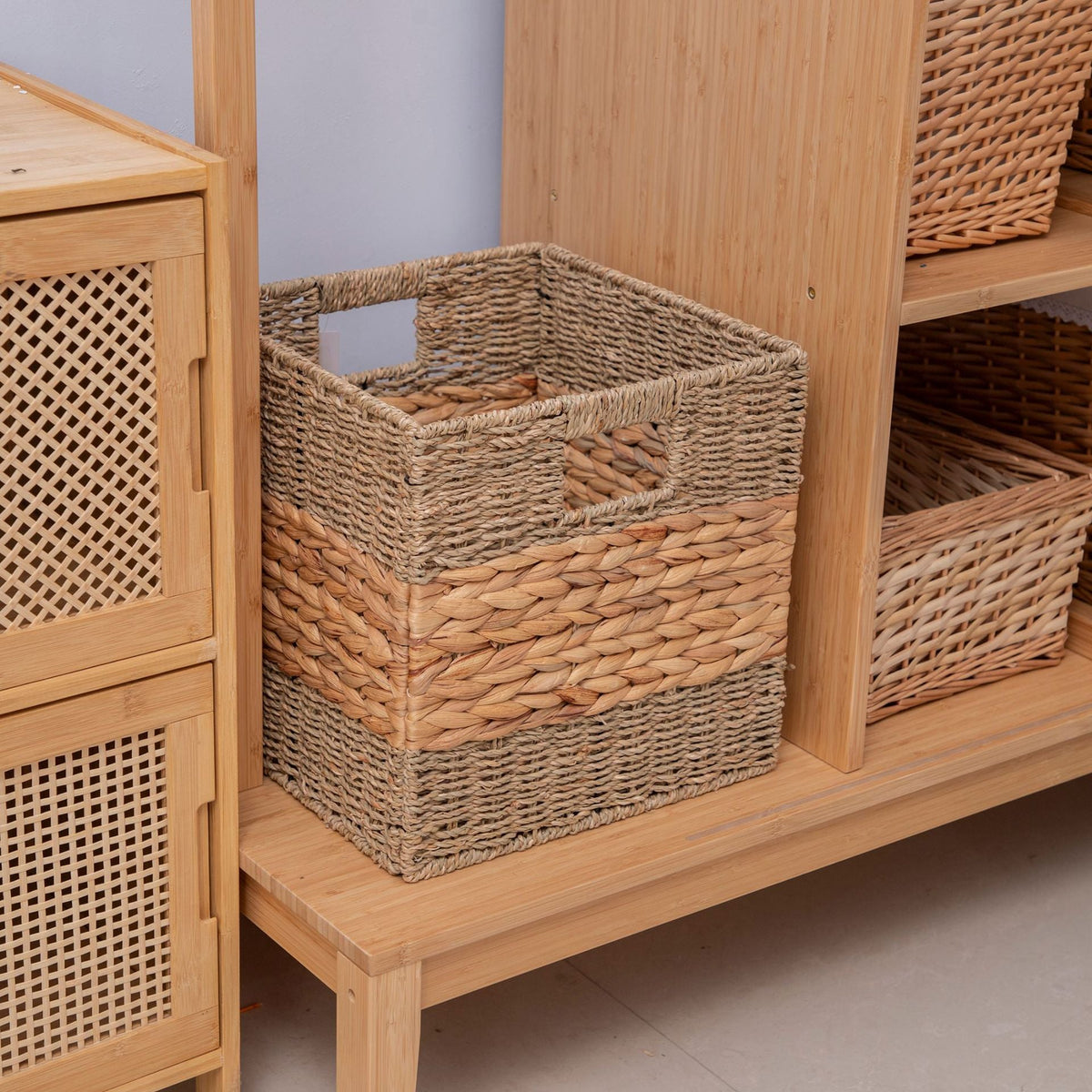 Versatile Woven Storage Basket Natural | High & Bury