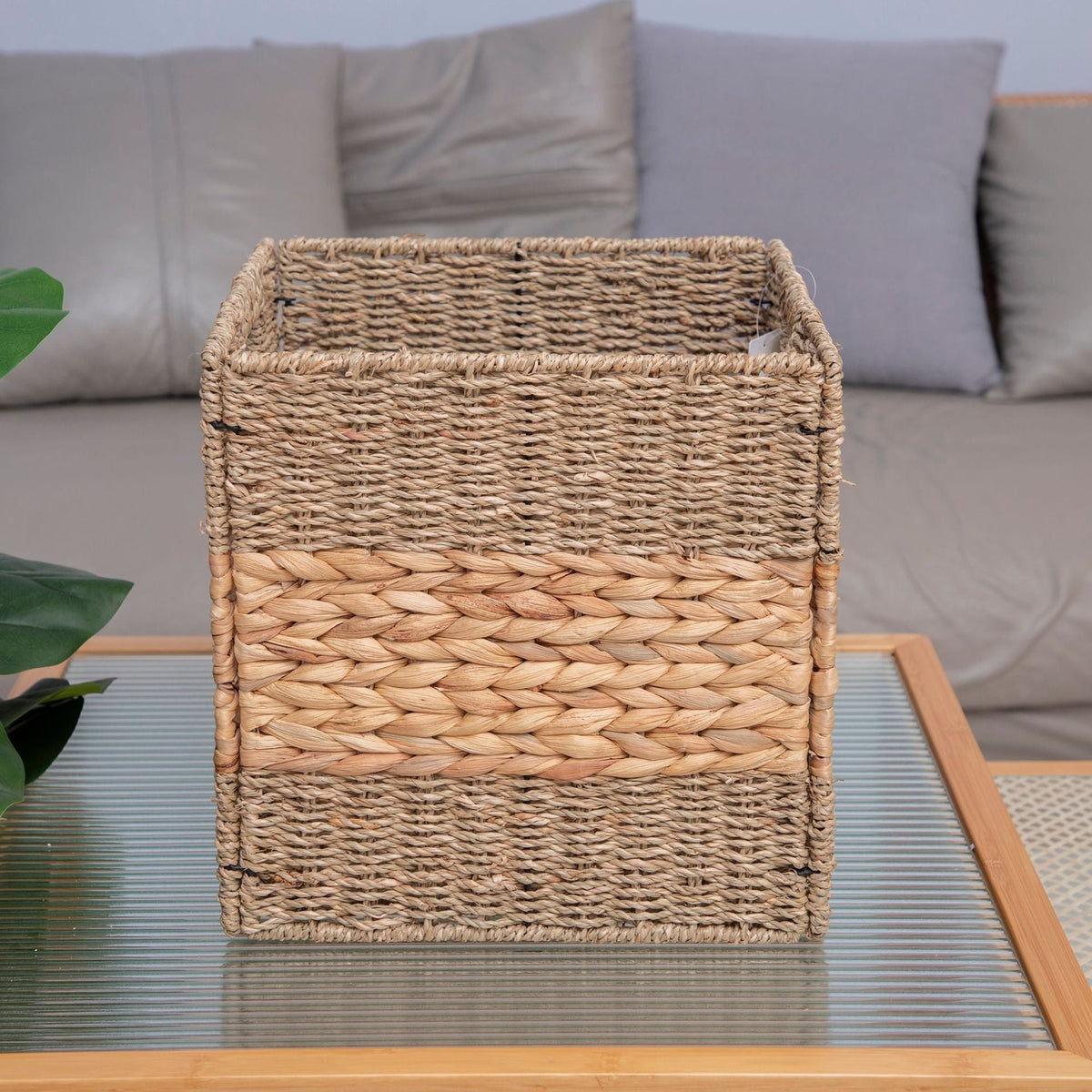 Versatile Woven Storage Basket Natural | High & Bury