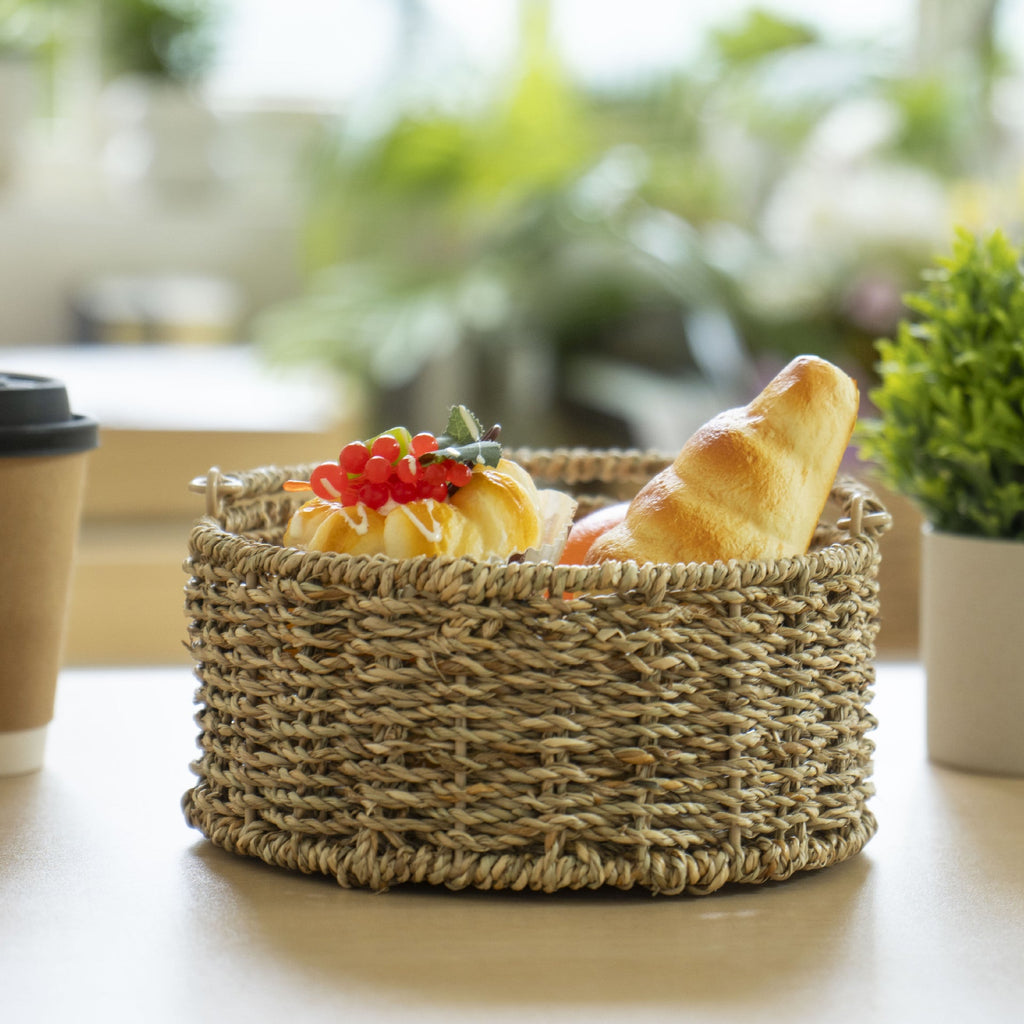 Versatile Woven Storage Basket Natural Original | High & Bury
