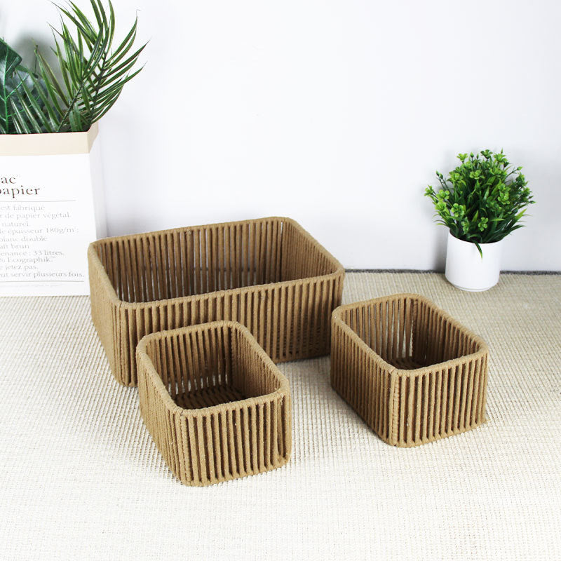 Versatile Woven Storage Baskets Set | High & Bury