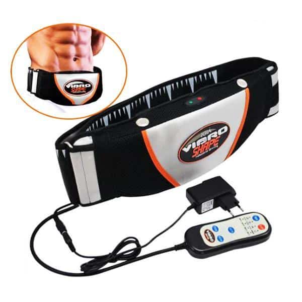 Vibro-Shape Massage Belt with Heat, Remote Control and Measuring Tape