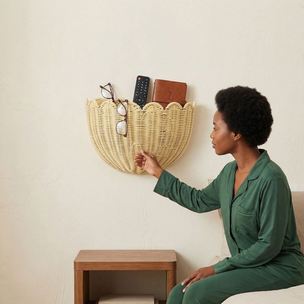 Wall Basket for Towels | High & Bury