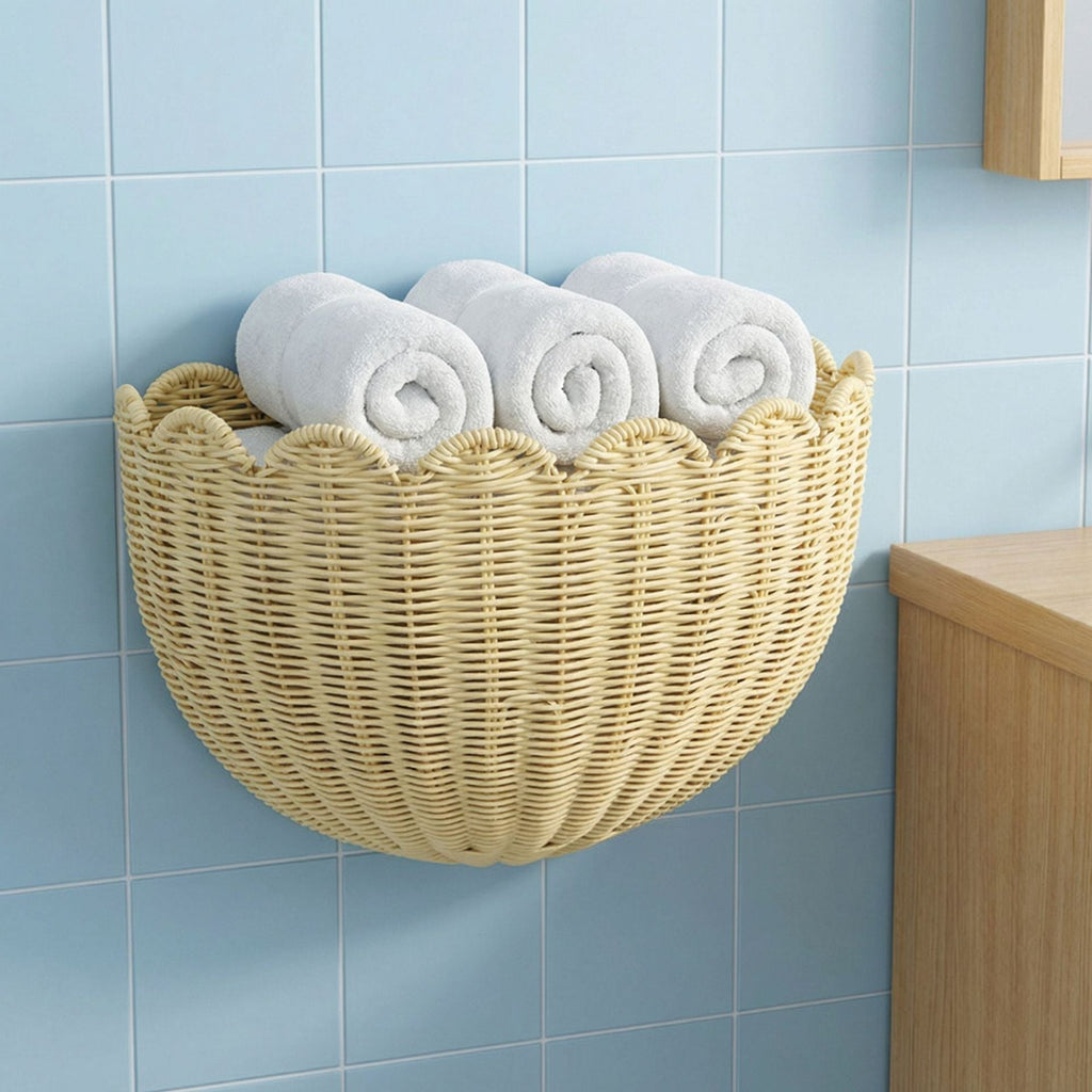 Wall Basket for Towels | High & Bury