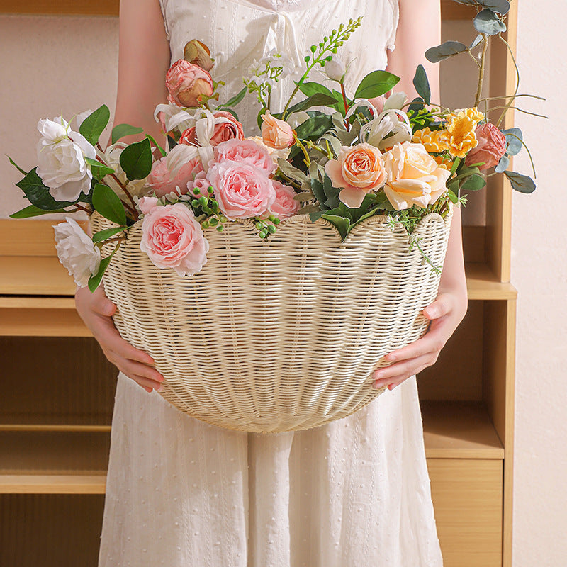 Wall Basket in Elegant Shell Design | High & Bury