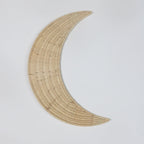 Wall Decoration made of Handwoven Rattan in Moon Design | High & Bury