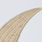 Wall Decoration made of Handwoven Rattan in Moon Design | High & Bury