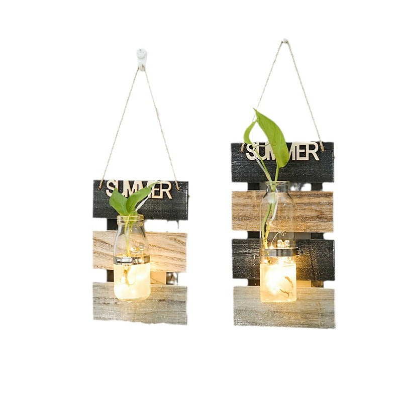 Wall Decoration with Glass Carafe Holder | High & Bury