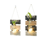 Wall Decoration with Glass Carafe Holder | High & Bury