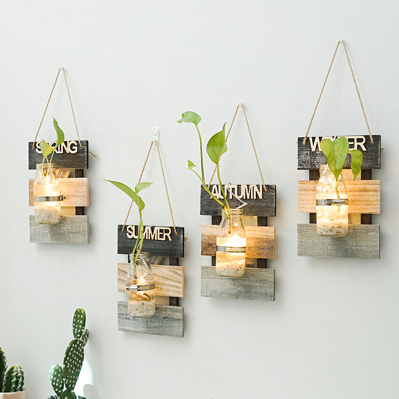 Wall Decoration with Glass Carafe Holder | High & Bury