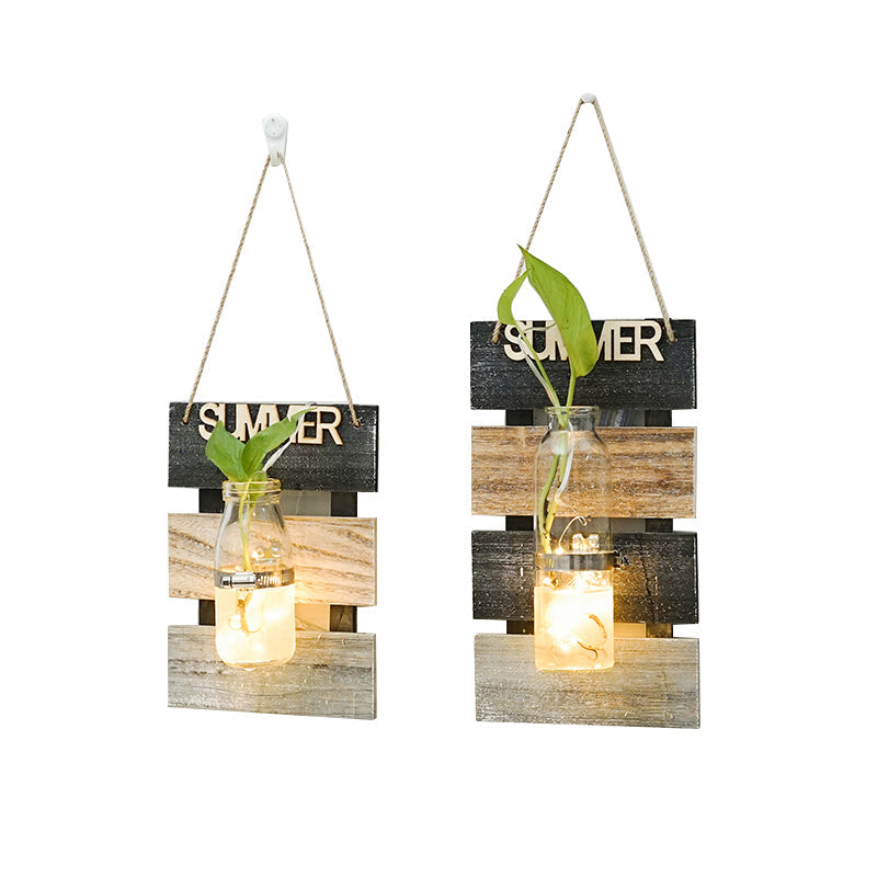 Wall Decoration with Glass Carafe Holder | High & Bury