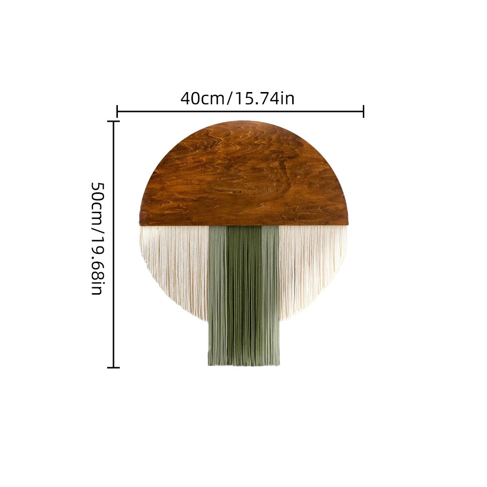 Wall Hanging made of Dyed Yarn and Wood | High & Bury