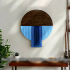 Wall Hanging made of Dyed Yarn and Wood | High & Bury