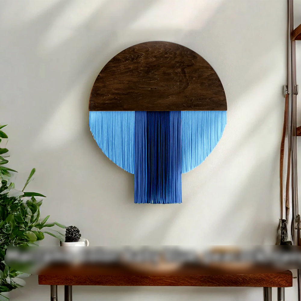 Wall Hanging made of Dyed Yarn and Wood | High & Bury
