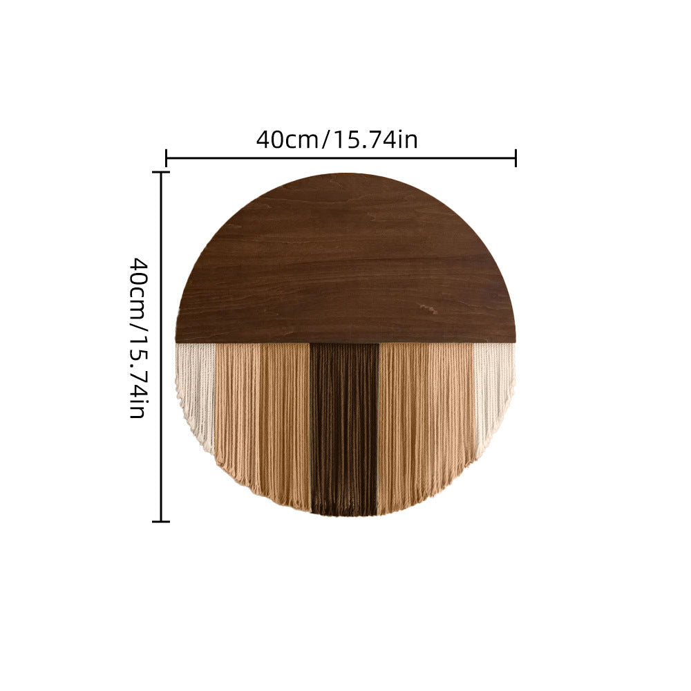 Wall Hanging made of Dyed Yarn and Wood | High & Bury