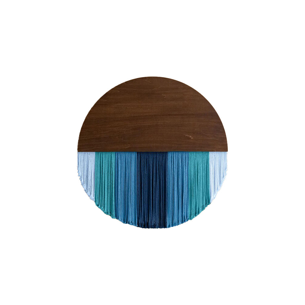 Wall Hanging made of Dyed Yarn and Wood | High & Bury
