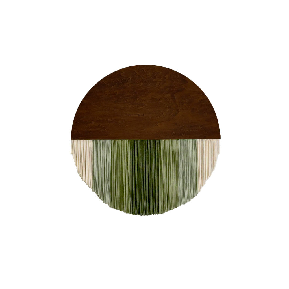 Wall Hanging made of Dyed Yarn and Wood | High & Bury