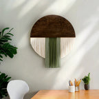Wall Hanging made of Dyed Yarn and Wood | High & Bury