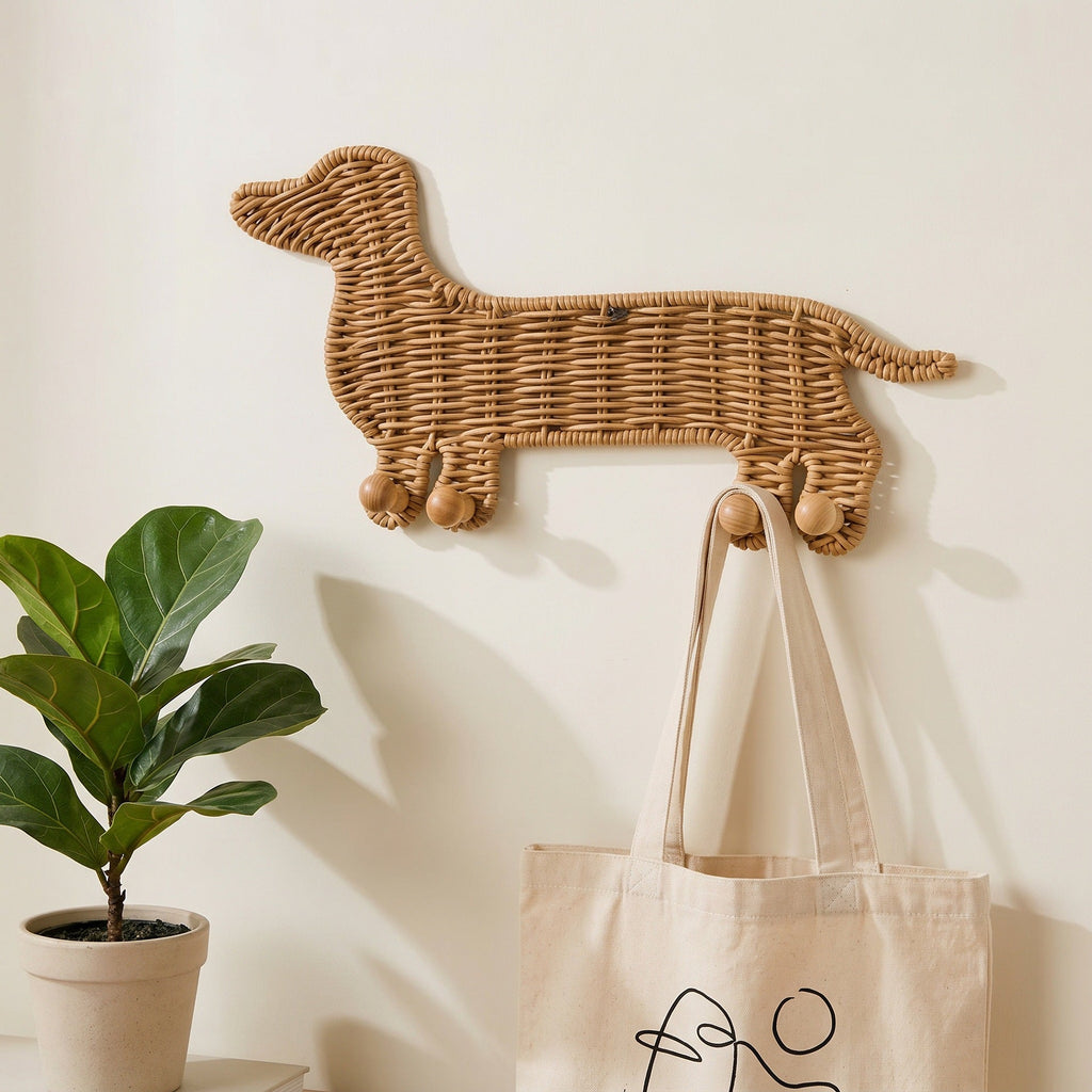 Wall Hook Woven Natural Fiber | High & Bury