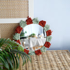 Wall Mirror with Decorative Macrame Frame | High & Bury