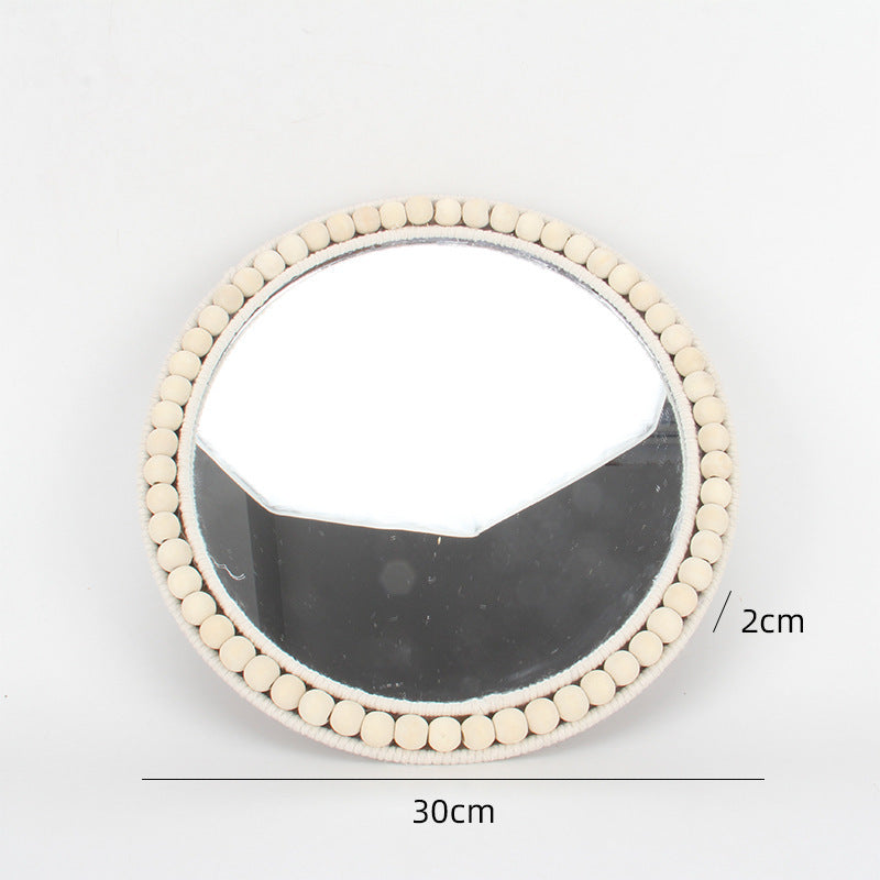 Wall Mirror with Wicker Basket | High & Bury