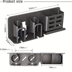 Wall-Mounted Aluminium Toothbrush Holder with Drainage Holes, view 2