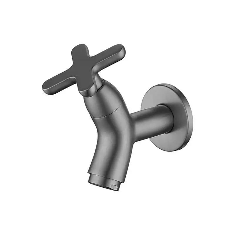 Wall-Mounted Cold Water Tap in Brass with Single-Lever Handle, view 7