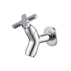 Wall-Mounted Cold Water Tap in Brass with Single-Lever Handle, view 8