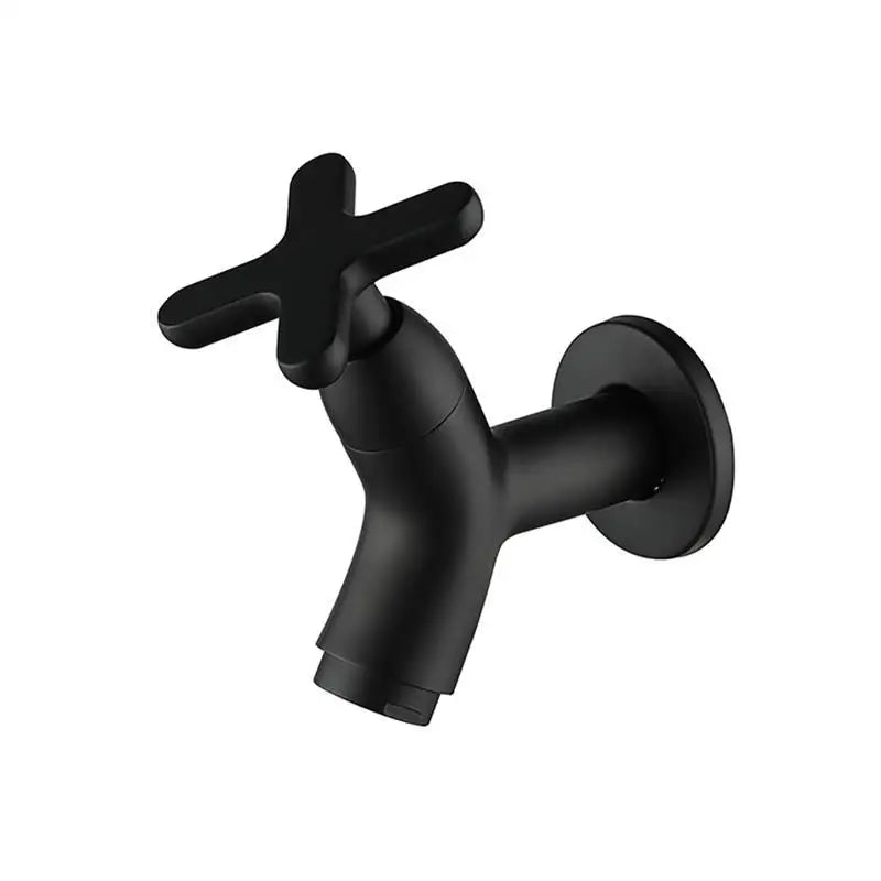 Wall-Mounted Cold Water Tap in Brass with Single-Lever Handle