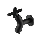 Wall-Mounted Cold Water Tap in Brass with Single-Lever Handle