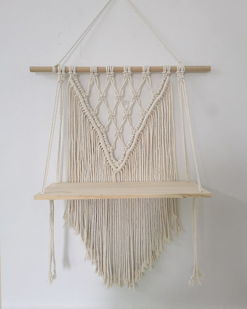 Wall-Mounted Macrame Shelf | High & Bury