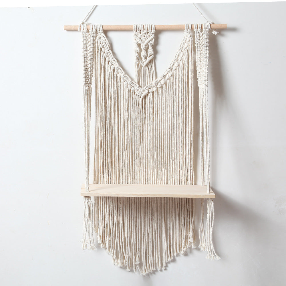 Wall-Mounted Macrame Shelf | High & Bury