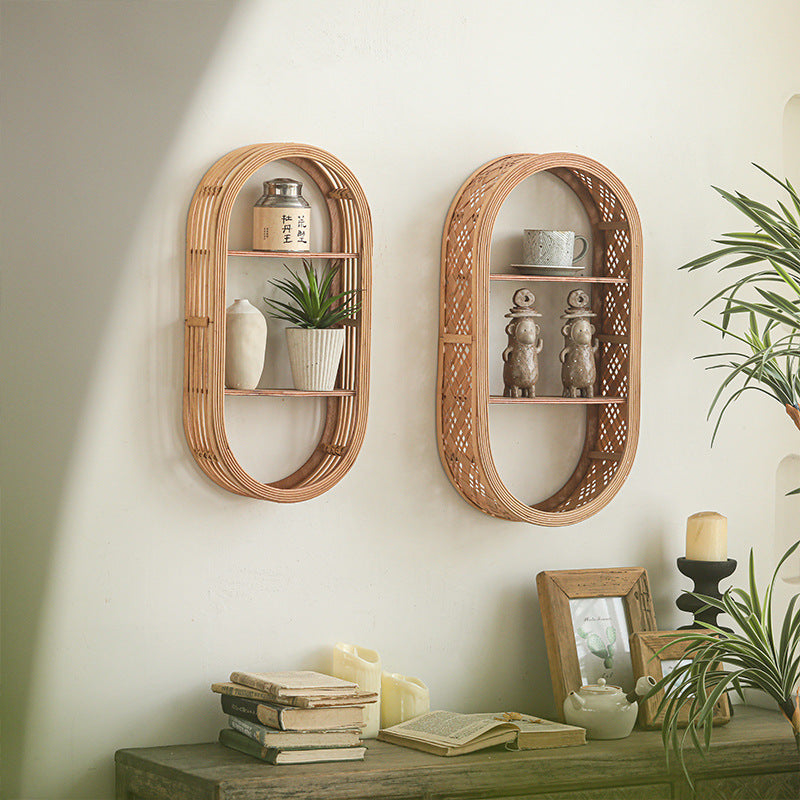 Wall Shelf made of Natural Rattan | High & Bury