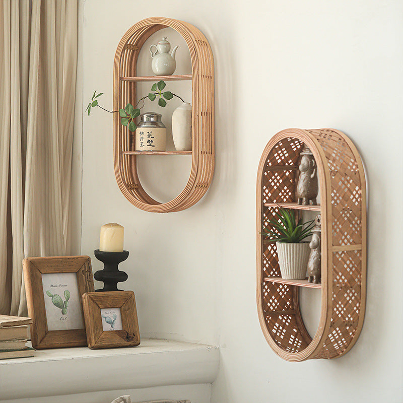 Wall Shelf made of Natural Rattan | High & Bury