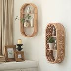 Wall Shelf made of Natural Rattan | High & Bury