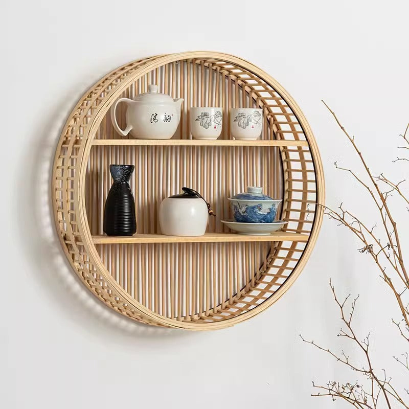 Wall Shelf made of Natural Rattan | High & Bury