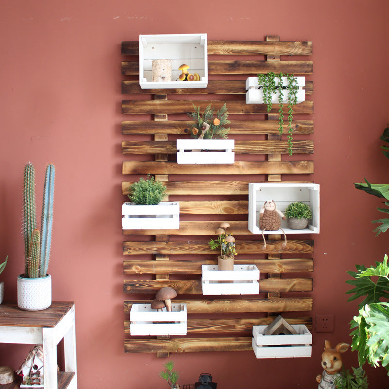Wall Shelf System with Integrated Storage Boxes | High & Bury