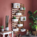 Wall Shelf System with Integrated Storage Boxes | High & Bury