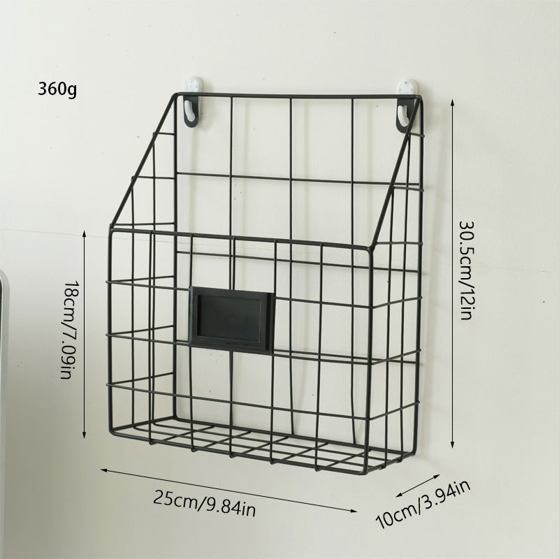 Wall Shelf with Storage Basket | High & Bury