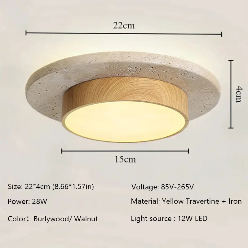 Wandercrest Travertine Ceiling Lamp