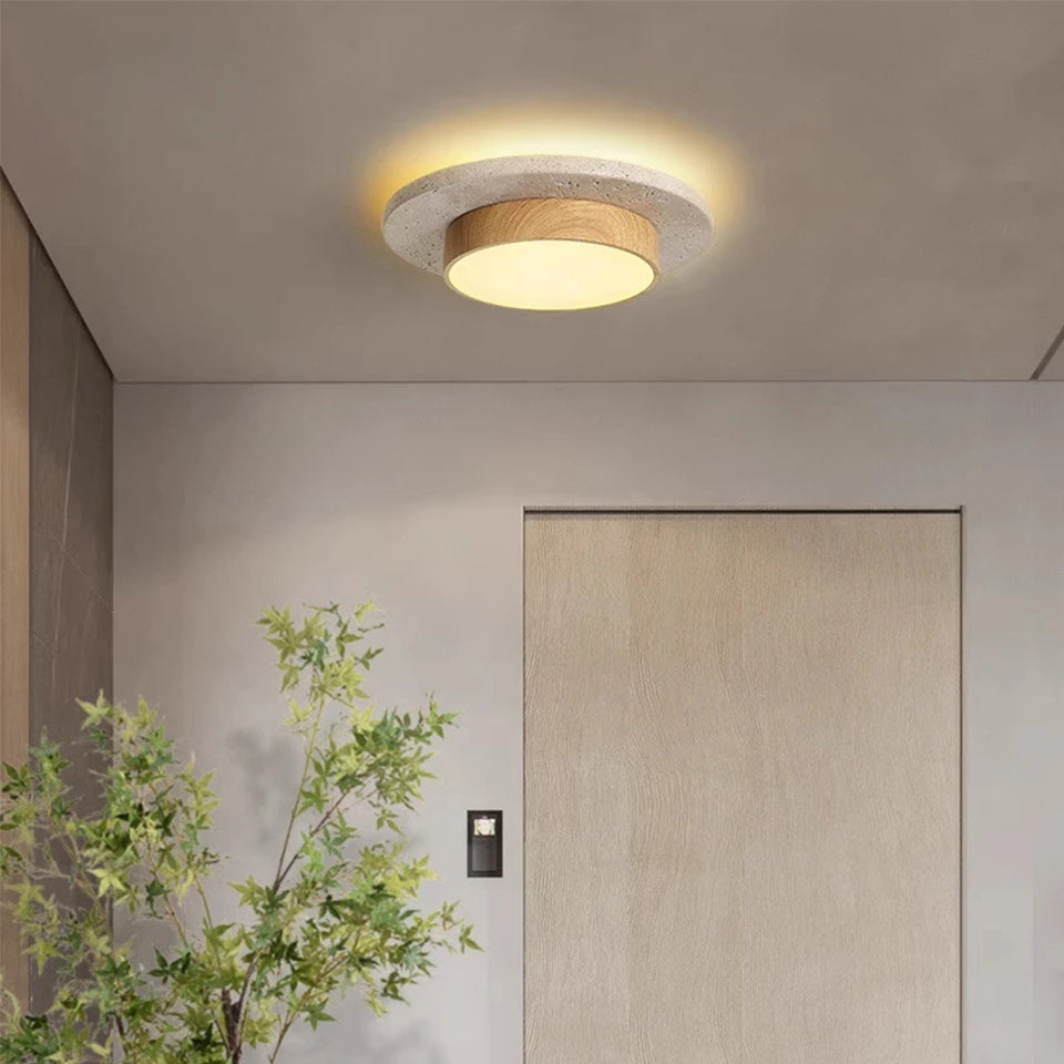 Wandercrest Travertine Ceiling Lamp