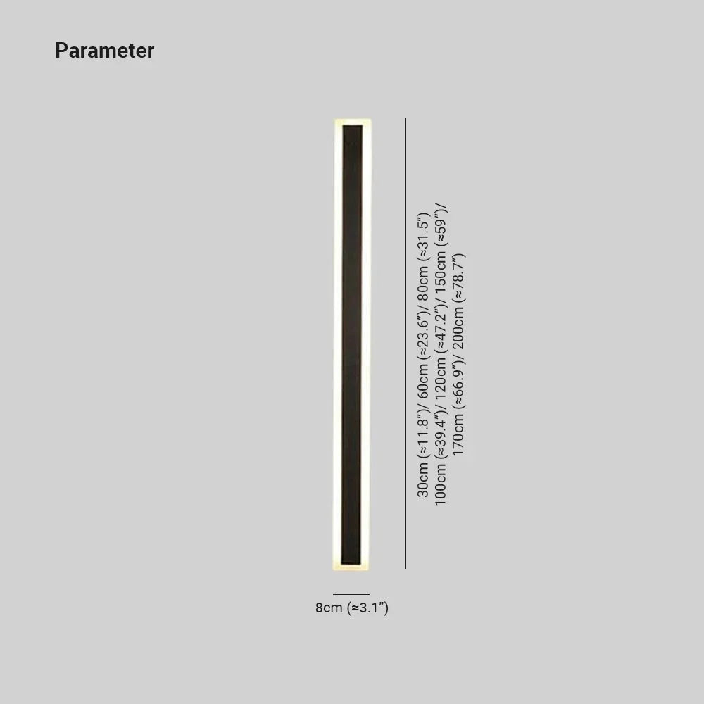 Wanderhaven Linear Metal Outdoor Wall Light