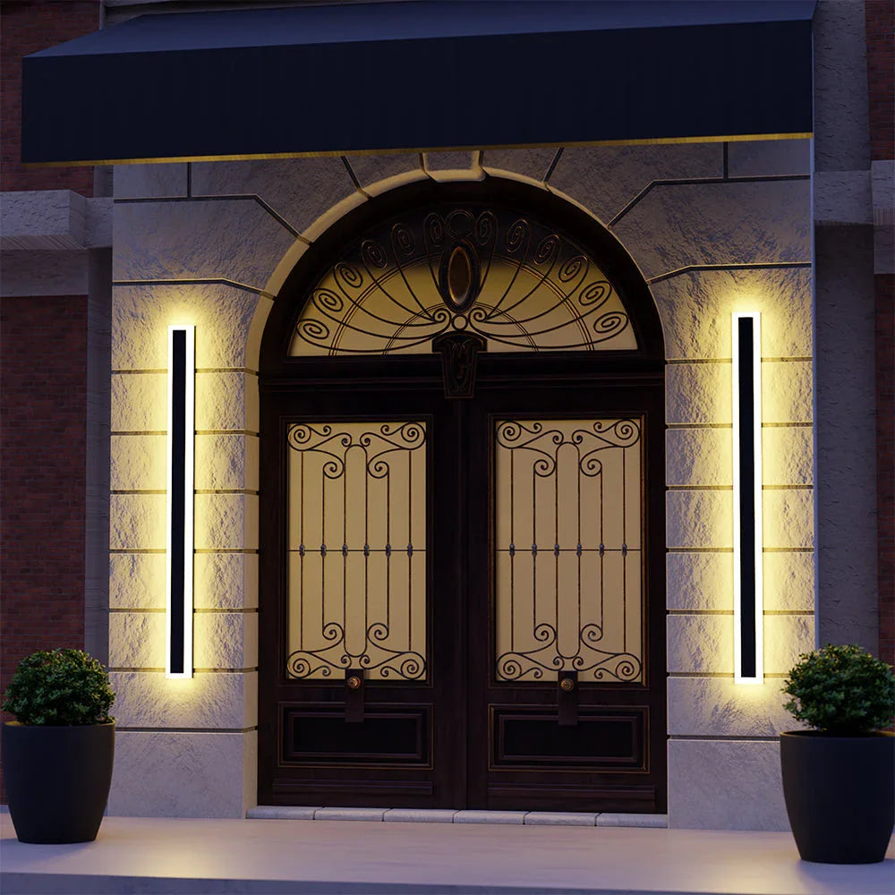 Wanderhaven Linear Metal Outdoor Wall Light