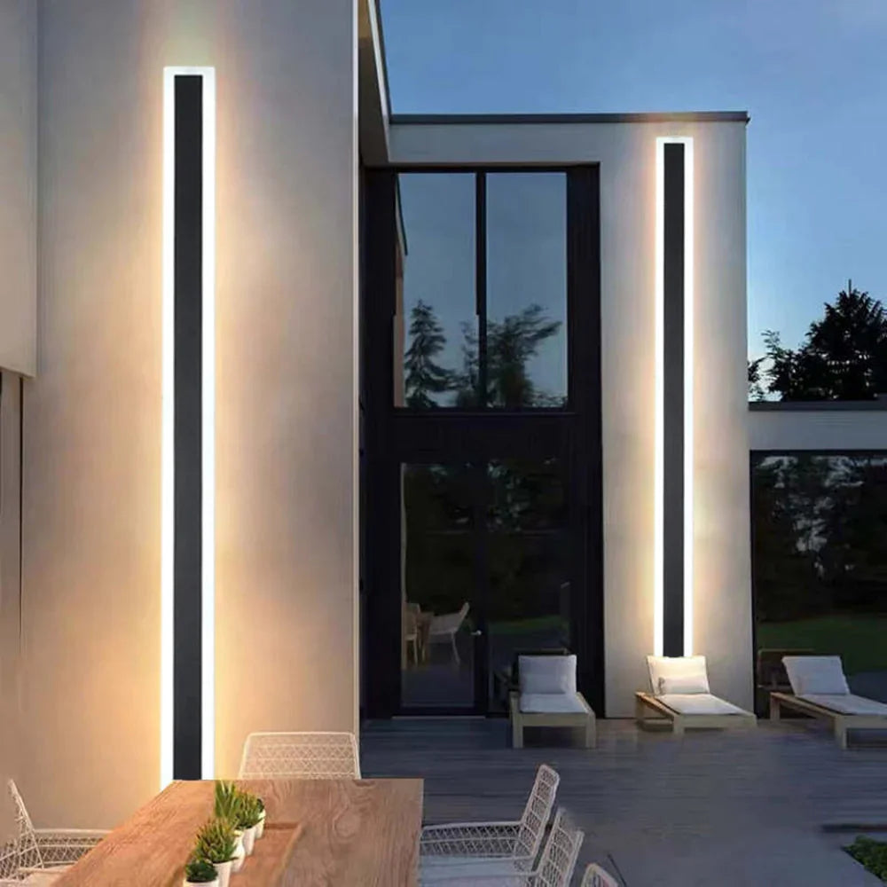 Wanderhaven Linear Metal Outdoor Wall Light