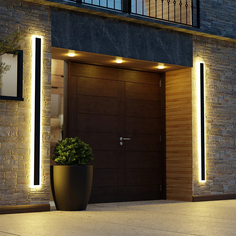 Wanderhaven Linear Metal Outdoor Wall Light