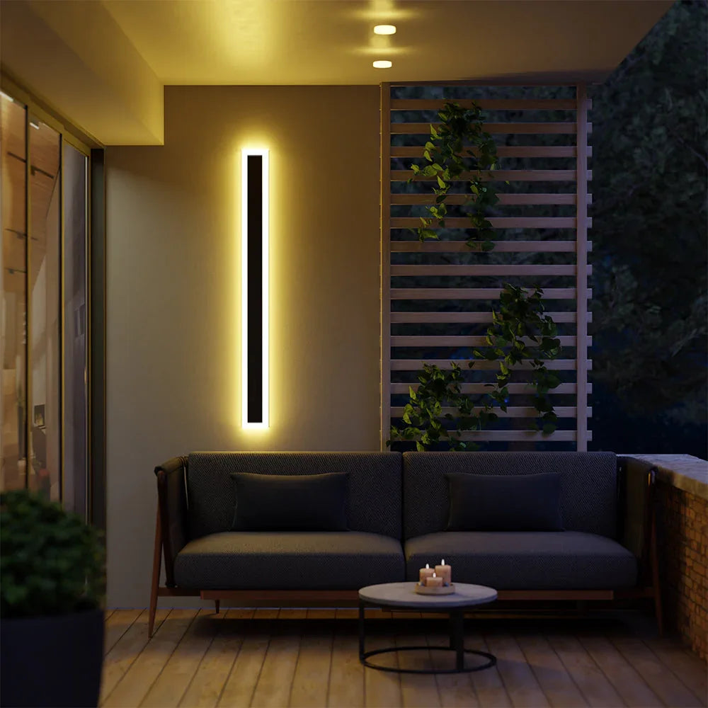 Wanderhaven Linear Metal Outdoor Wall Light