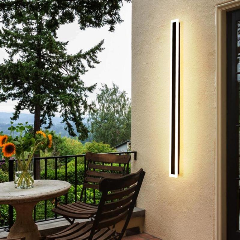 Wanderhaven Linear Metal Outdoor Wall Light
