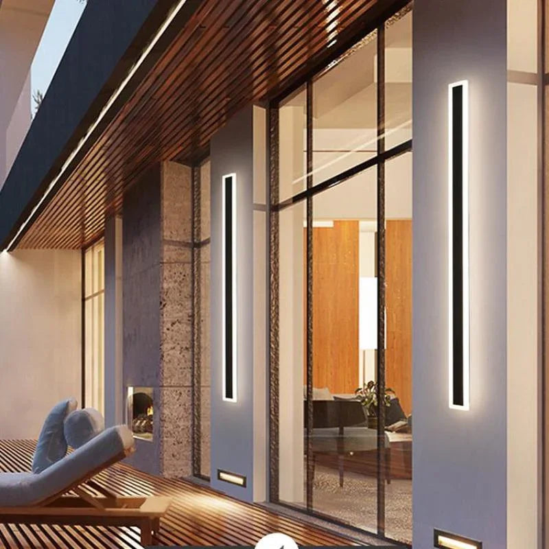 Wanderhaven Linear Metal Outdoor Wall Light
