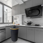 Waste Bin with Bamboo Lid | High & Bury