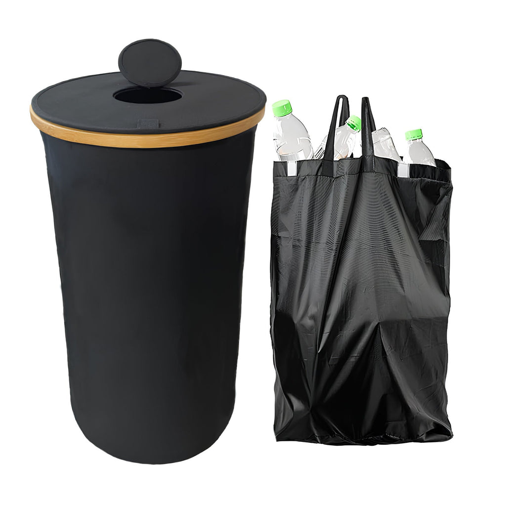 Waste Bin with Bamboo Lid | High & Bury