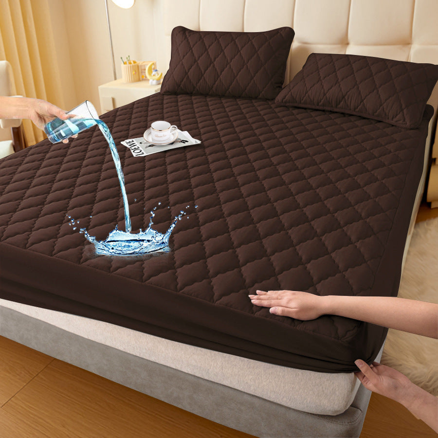 Waterproof Fitted Mattress Protector, Polyester and TPU, 30 cm, view 10